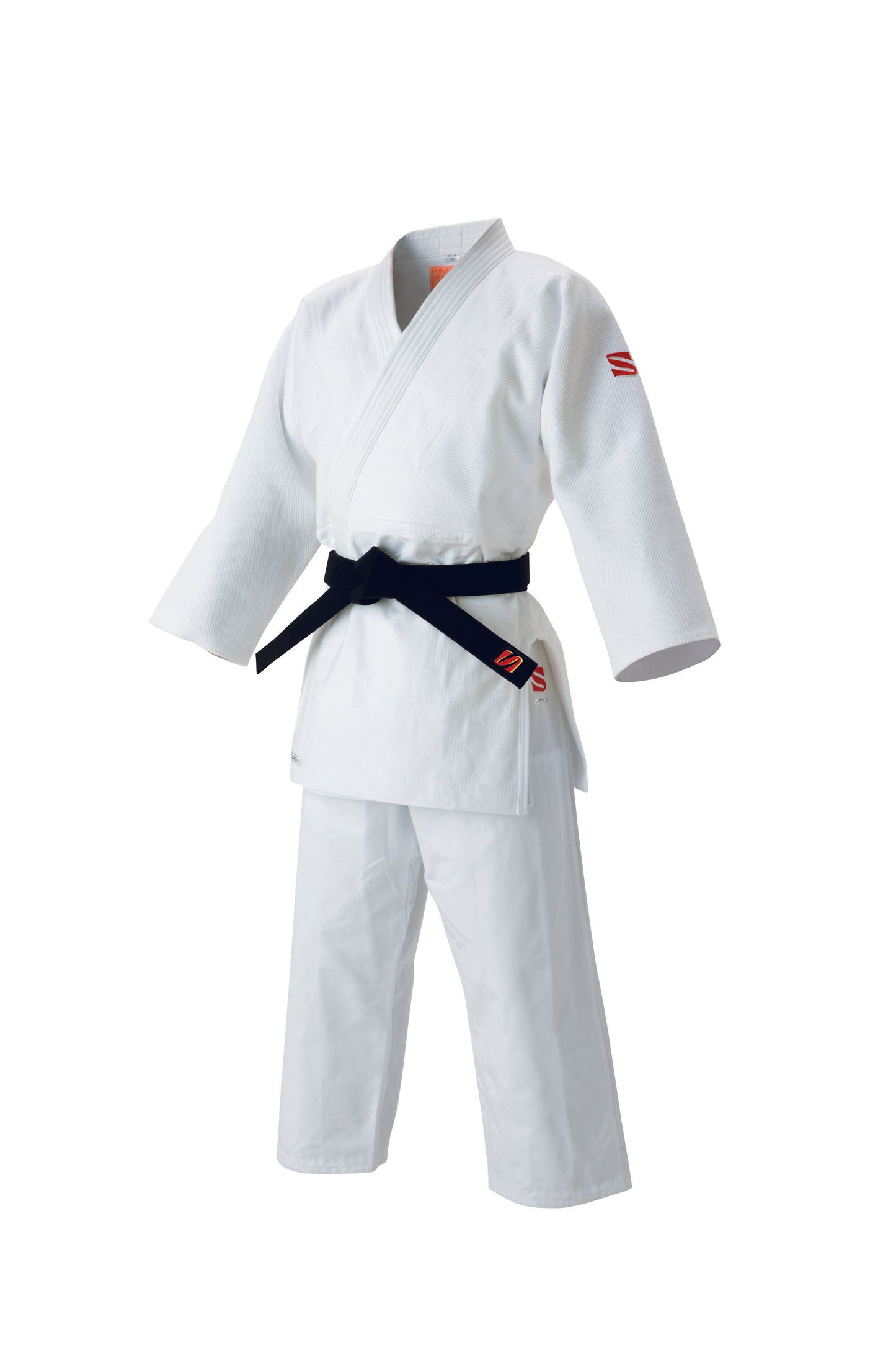 Club White Judogi - JOA - Red label, silver shadow